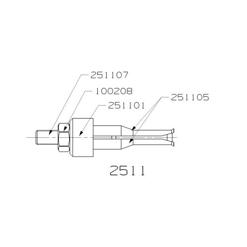 EXTRACTOR DE PINZA INTERIOR FORZA SERIE 2500